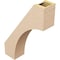 Ekena Millwork 5-inch W x 18-inch D x 24-inch H Westlake Rough Cedar Woodgrain TimberThane Knee Brace, Primed BRCUR05X18X24WTLRCPR - alternate 4